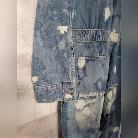 NWT Lee Union-Alls Women's  Coverall  Denim Splatter - Picture 10 of 11